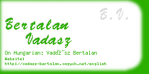 bertalan vadasz business card